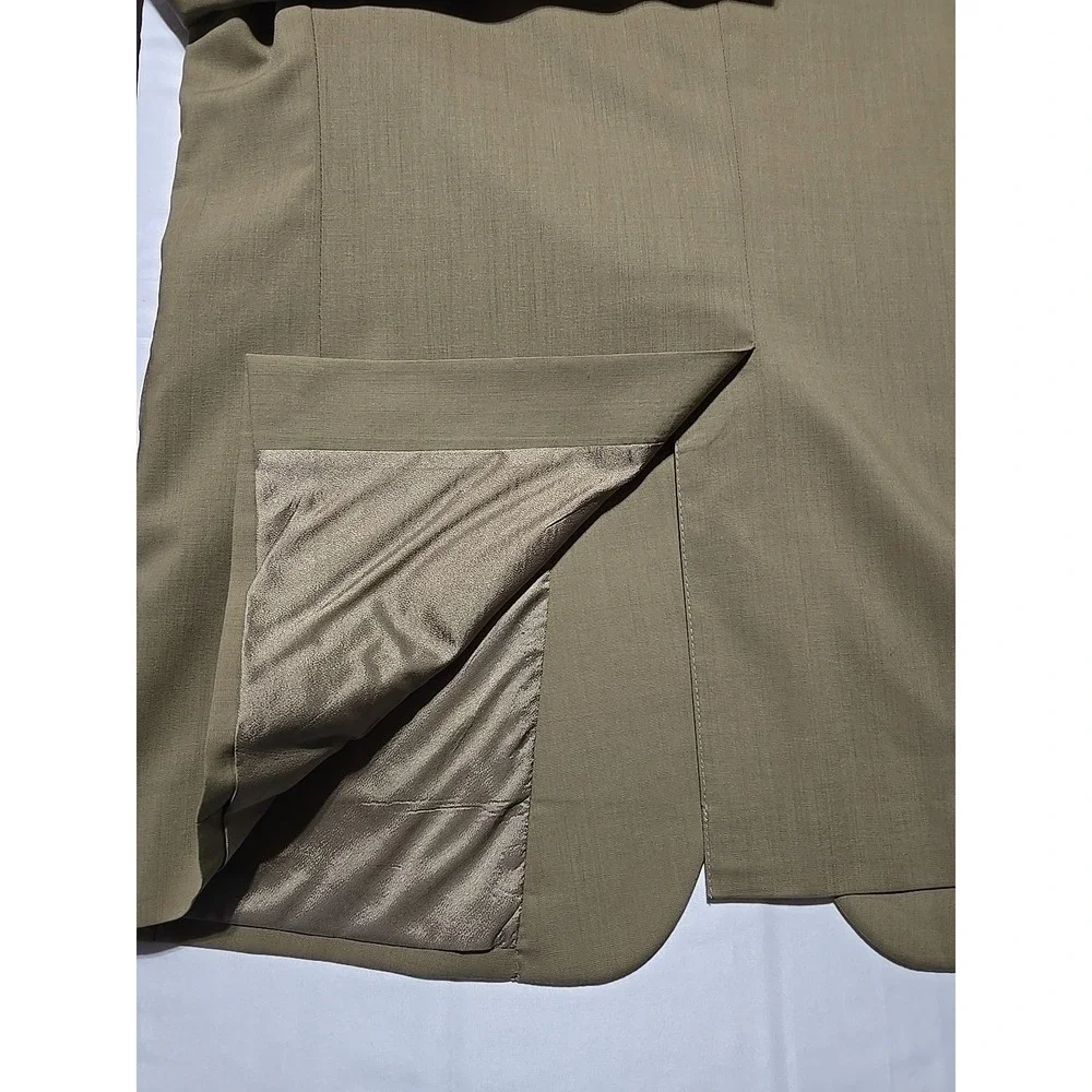 Jos‎ A Bank Mens Sport Coat Blazer Suit Jacket Tan Wool 46L Notch